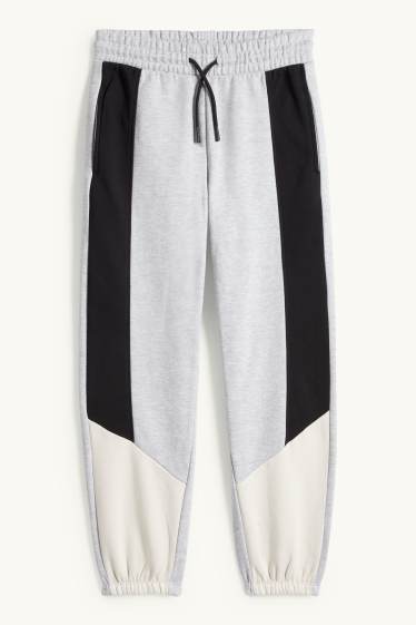 Enfants garçons - Pantalon de jogging - gris clair chiné