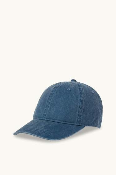 Herren - Jeans-Cap - dunkelblau