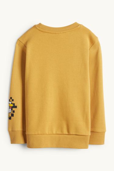 Copii - Băieți - Minecraft - bluză de molton - galben muștar