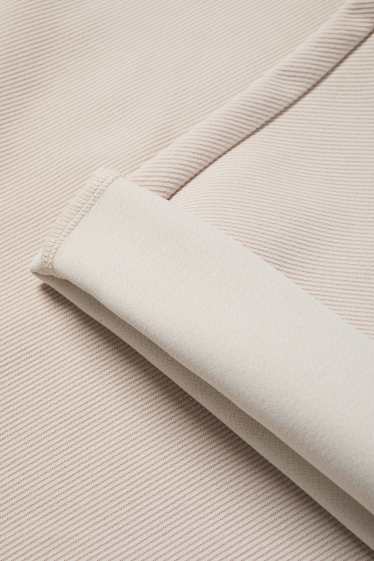 Dames - Joggingbroek - geribd - licht beige