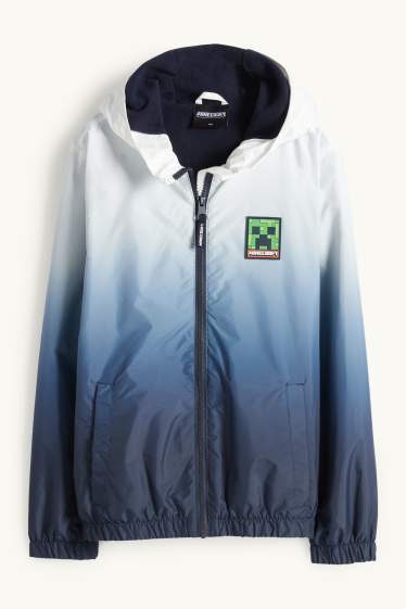 Children Boys - Minecraft - jacket - patterned - dark blue