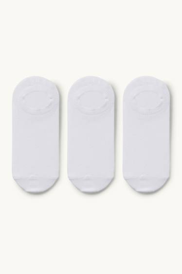 Femmes - Lot de 3 paires - chaussinettes - blanc