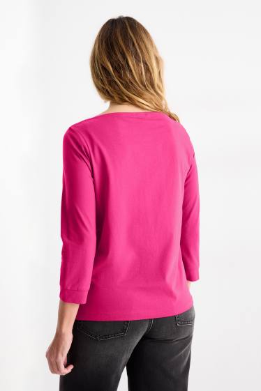 Damen - Langarmshirt - Regular Fit - pink