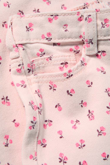 Kinderen: meisjes - Bloem - pantalon - roze