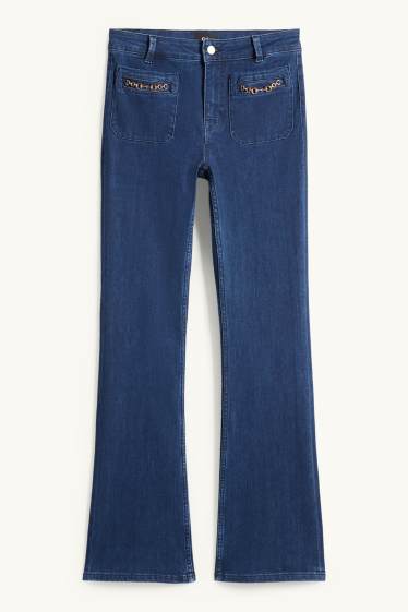 Donna - Bootcut jeans - vita media - jeans blu
