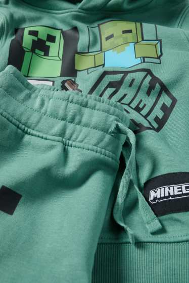 Copii - Băieți - Minecraft - set - hanorac și pantaloni de trening - 2 piese - verde
