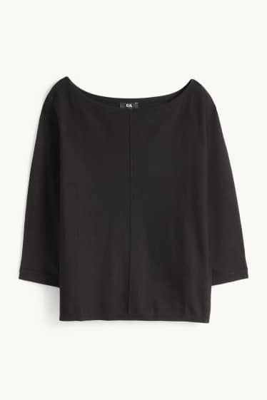 Damen - Feinstrick-Pullover - schwarz