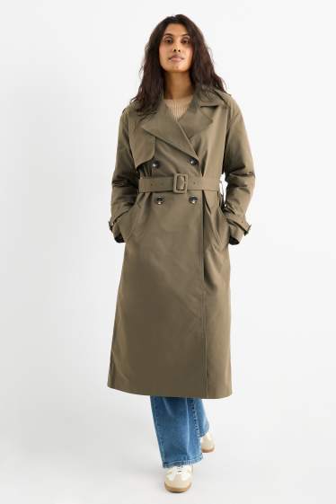 Dames - Trenchcoat - bruin