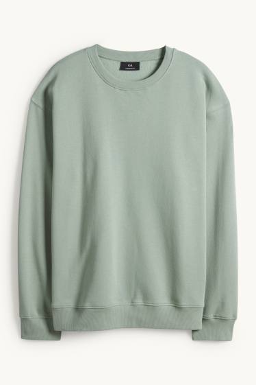 Pánské - Oversized mikina - zelená