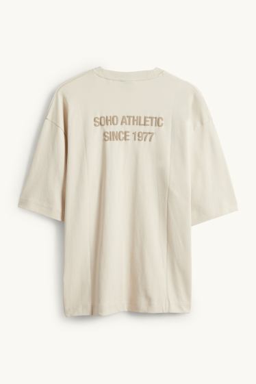 Herren - T-Shirt - Oversized - hellbeige
