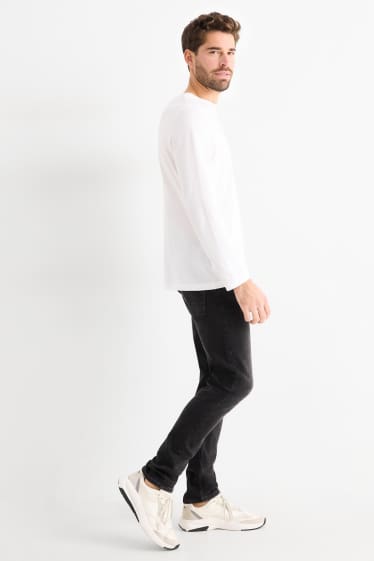 Bărbați - Slim tapered jeans - Flex jog denim - LYCRA® - negru