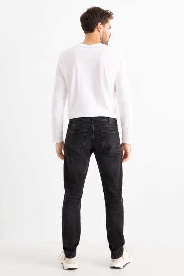 Bărbați - Slim tapered jeans - Flex jog denim - LYCRA® - negru