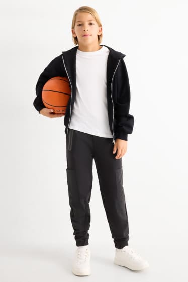 Children Boys - Cargo joggers - black