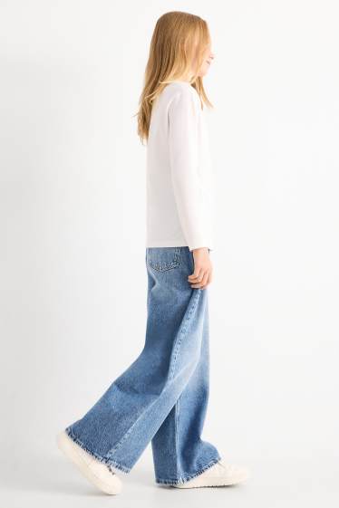 Kinderen: meisjes - Baggy jeans - jeanslichtblauw