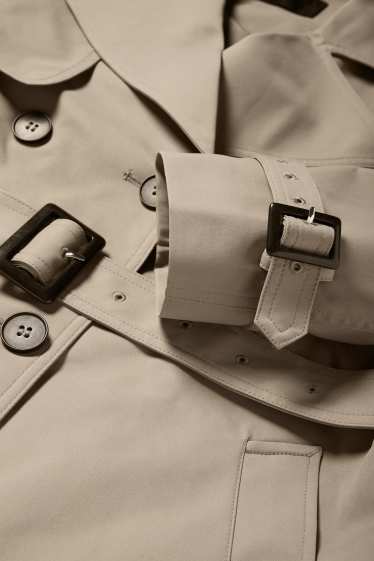 Dámské - Krátký trenčkot - béžová