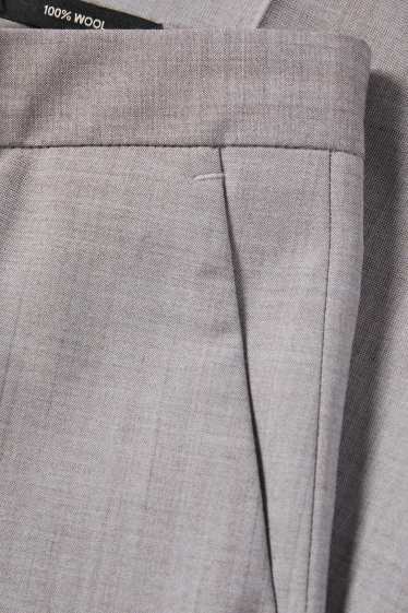 Heren - Wollen pantalon uit het combi-systeem - Regular Fit - lichtgrijs