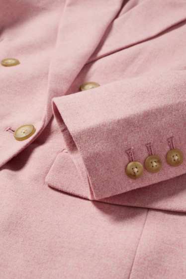 Dames - Business-blazer, deels van wol - regular fit - roze