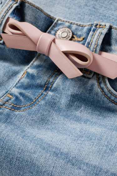 Enfants filles - Flared jean avec ceinture - LYCRA® - jean bleu clair