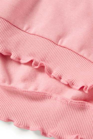 Děti - dívky - Cinnamoroll - mikina - s třpytivými efekty - růžová