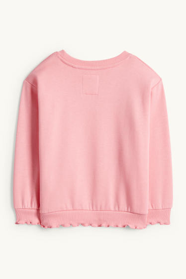 Děti - dívky - Cinnamoroll - mikina - s třpytivými efekty - růžová