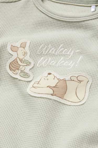 Unisex - Medvídek Pú - mikina pro miminka - strukturovaná - mátově zelená