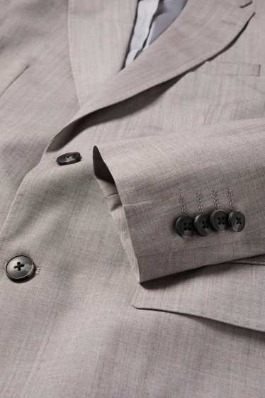 Hommes - Veste de costume en laine - regular fit - gris clair