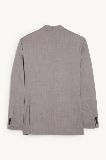 Hommes - Veste de costume en laine - regular fit - gris clair