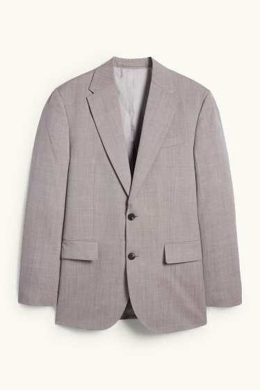 Hommes - Veste de costume en laine - regular fit - gris clair