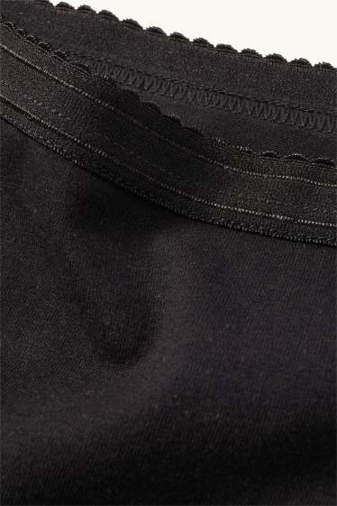 Donna - Confezione da 3 - slip - nero