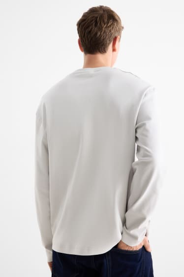 Home - Samarreta de màniga llarga - relaxed fit - gris clar