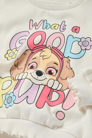 Children Girls - PAW Patrol - Skye- sweatshirt - shiny - cremewhite