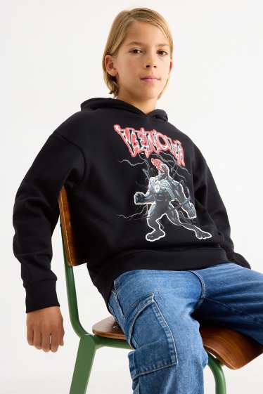 Kinderen: jongens - Venom - hoodie - zwart