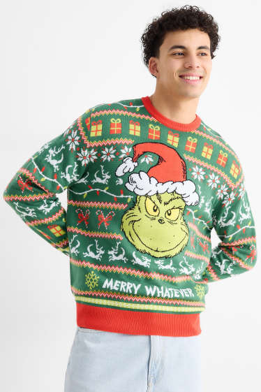 Men - Christmas jumper - The Grinch - green