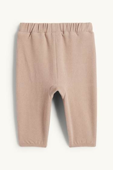 Unisex - Baby thermal joggers - beige