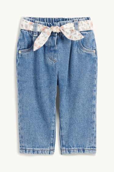 Baby: meisjes - Babyspijkerbroek - jeansblauw