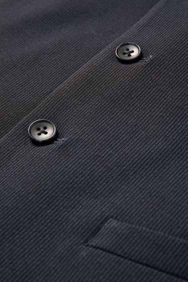 Hommes - Gilet sans manches de costume - regular fit - Flex - LYCRA® - bleu foncé