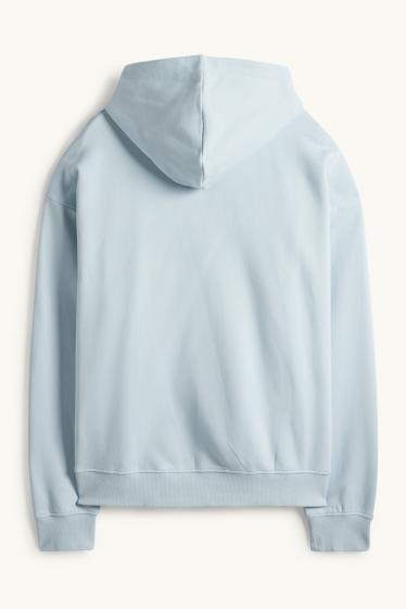 Men - Oversized hoodie - light blue