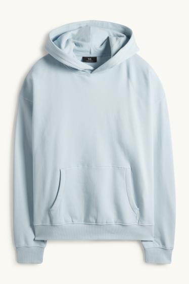 Men - Oversized hoodie - light blue