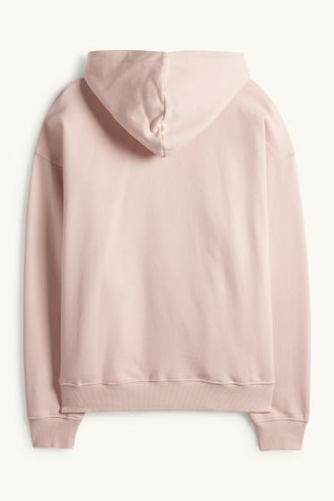 Men - Oversized hoodie - rose