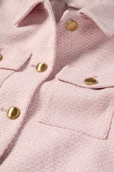 Dona - Blazer formal - relaxed fit - texturat - rosa