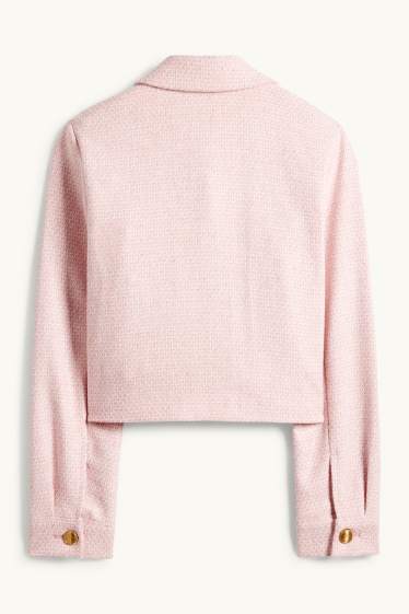 Dona - Blazer formal - relaxed fit - texturat - rosa