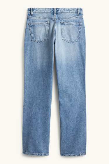 Femmes - Straight jean - low waist - jean bleu clair