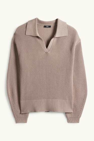 Femei - Pulover - reiat - taupe