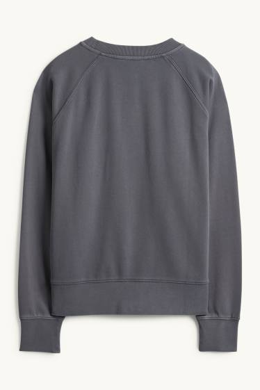 Femei - Bluză de molton  - gri închis