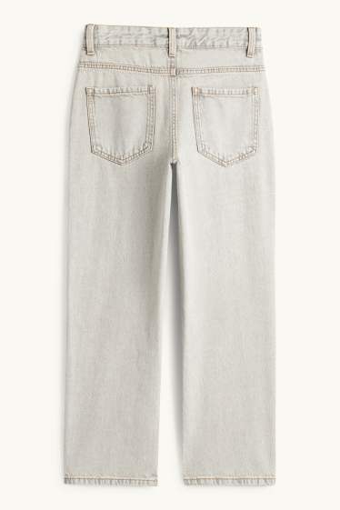 Kinderen: jongens - Relaxed jeans - jeanslichtgrijs