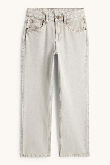 Kinderen: jongens - Relaxed jeans - jeanslichtgrijs