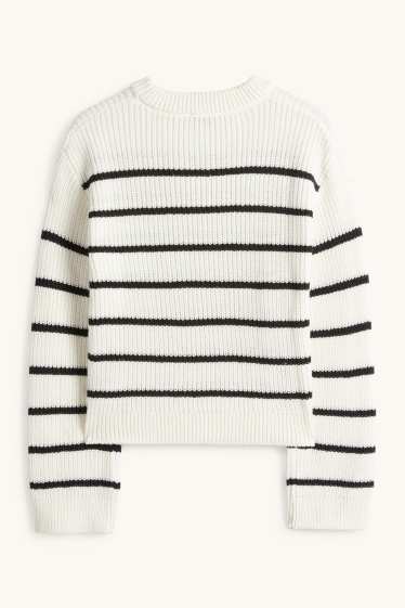 Nena - Jersei - acanalat - de ratlles - blanc/negre