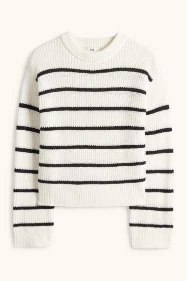 Nena - Jersei - acanalat - de ratlles - blanc/negre