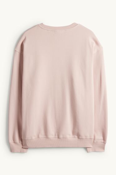 Pánské - Oversized mikina - růžová