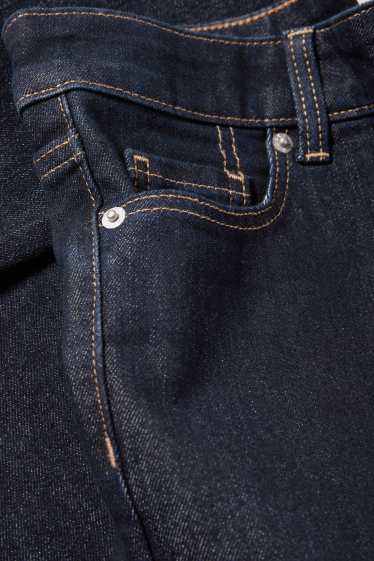 Dames - Bootcut jeans - low waist - jeansdonkerblauw